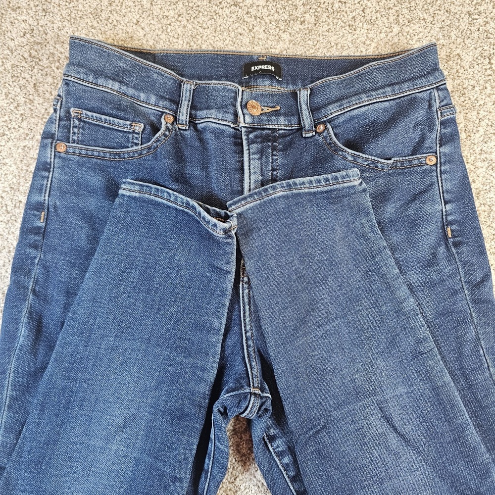 Express Modern High Rise Ultra Hyper Skinny Jeans Womens Size 8S